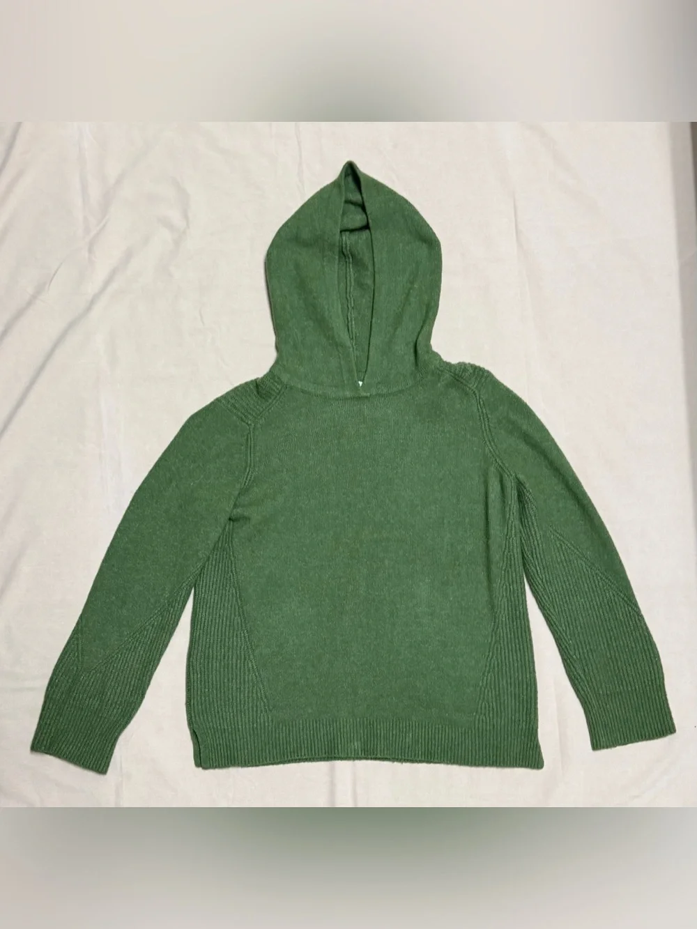Wonder Nation Green Hooded Knit Sweater Youth XL 14/16 Lightweight Hoodie